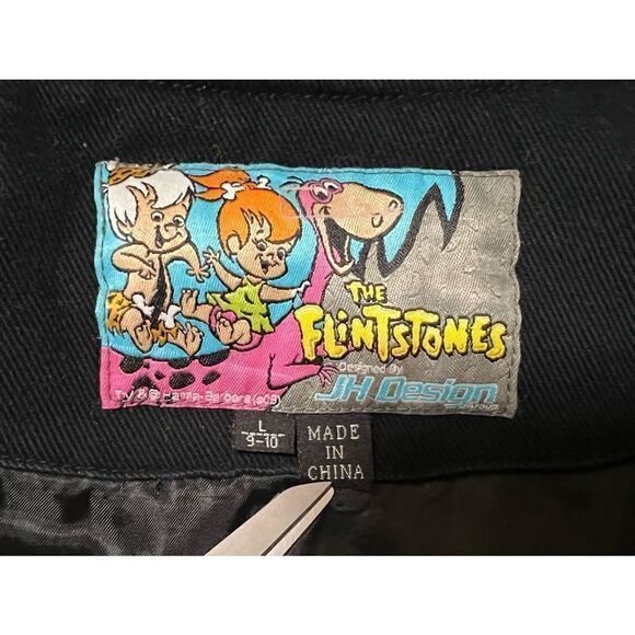 Flintstones JH Designs BomberJacket BamBam Dino Size 9-10 Small Med - Picture 6 of 15